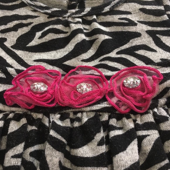 12m (3/$20) Soft Animal Print Knit Dress by Newberry - Picture 3 of 9